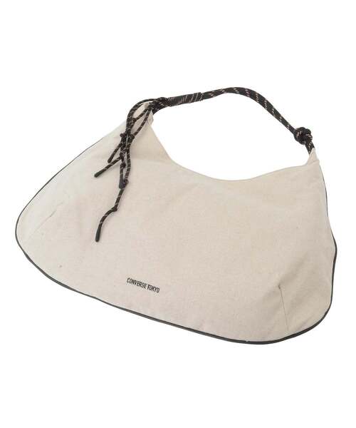 CONVERSE TOKYO(コンバーストウキョウ)の「ROPE HANDLE LINEN SHOULDER BAG(ショルダーバッグ・レディース・ブラウン/ブラック・FREE)」の10枚目の写真