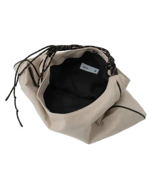 CONVERSE TOKYO(コンバーストウキョウ)の「ROPE HANDLE LINEN SHOULDER BAG(ショルダーバッグ・レディース・ブラウン/ブラック・FREE)」の11枚目の写真