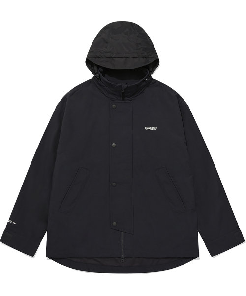 COVERNAT(カバーナット)の「PERTEX スタンドカラーシェルパーカー ブラック(ナイロンジャケット・レディース・その他・L/M/S/XL)」の4枚目の写真