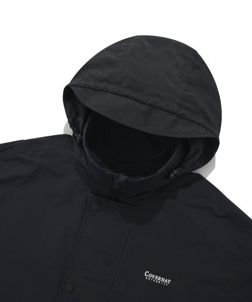COVERNAT(カバーナット)の「PERTEX スタンドカラーシェルパーカー ブラック(ナイロンジャケット・レディース・その他・L/M/S/XL)」の6枚目の写真