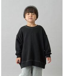 b・ROOM | 【デイリースタンダードウェアシリーズ】【吸水速乾】ぷくっとオーバーサイズの配色ステッチスウェット(スウェット)