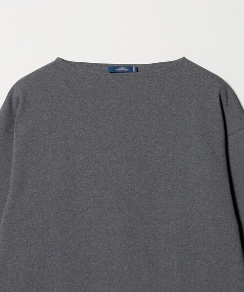 SAINT JAMES（セントジェームス）の「＜SAINT JAMES＞OUESSANT LOOSE Ⅱ/ウェッソン ルーズ Ⅱ（Tシャツ/カットソー・メンズ・ダークグレー/ブラック・4/5）」の3枚目の写真