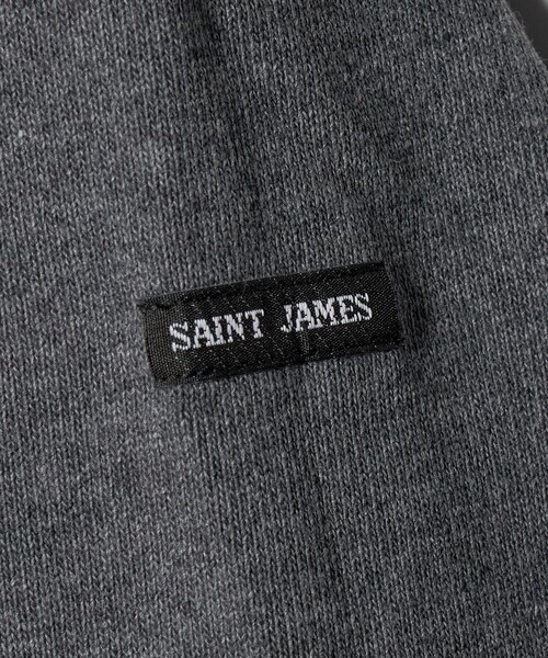 SAINT JAMES（セントジェームス）の「＜SAINT JAMES＞OUESSANT LOOSE Ⅱ/ウェッソン ルーズ Ⅱ（Tシャツ/カットソー・メンズ・ダークグレー/ブラック・4/5）」の12枚目の写真