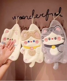 Port（ポート）の「【 Port / ポート 】 だきつき ネコ ループタオル / キッチン インテリア #（タオル）」