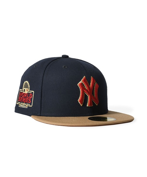ニューエラ【NEW ERA】 - ニューヨーク ヤンキース【NEW YORK YANKEES CO 2024 WORLD SERIES 59FIFTY NAVY/WALMUT 70991354】