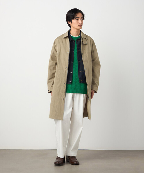 COMME CA ISM（コムサイズム）の「ケーブル柄 クルーネックプルオーバー（ニット/セーター・メンズ・グリーン/オフホワイト/ネイビー・LARGE/MEDIUM）」の11枚目の写真