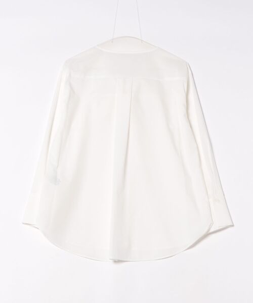 STRAWBERRY-FIELDS（ストロベリーフィールズ）の「シルキーストライプ/シルキーブロード_ボウタイシャツ（シャツ/ブラウス・レディース・ストライプ/ホワイト・2）」の12枚目の写真