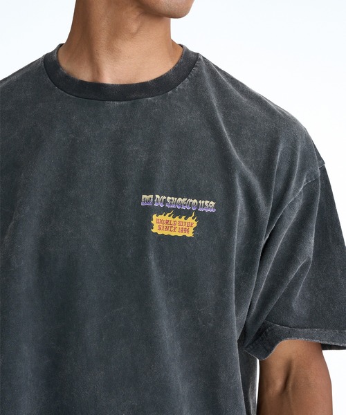 DC（ディーシー）の「DC/ディーシー 半袖 Tシャツ ロゴ バックプリント DST261027（Tシャツ/カットソー・メンズ・スミクロ/ホワイト・XL/M/L/2XL）」の7枚目の写真