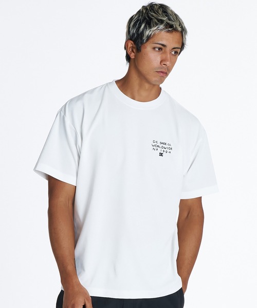 DC（ディーシー）の「DC/ディーシー 半袖 Tシャツ バックプリント ラッシュガード UVカット 吸水速乾 ストレッチ 接触冷感 水陸両用 DST262026（Tシャツ/カットソー・メンズ・ブラック/ホワイト・XL/L/M）」の3枚目の写真