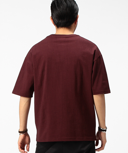 B:MING by BEAMS(ビーミングバイビームス)の「【一部予約】【Begin6月号掲載】ビーミング by ビームス / "HEAVY WEIGHT" ドロップショルダーポケットTシャツ(Tシャツ/カットソー・メンズ・ホワイト/カーキ/ワイン/ネイビー・SMALL/MEDIUM/X-LARGE/LARGE)」の7枚目の写真