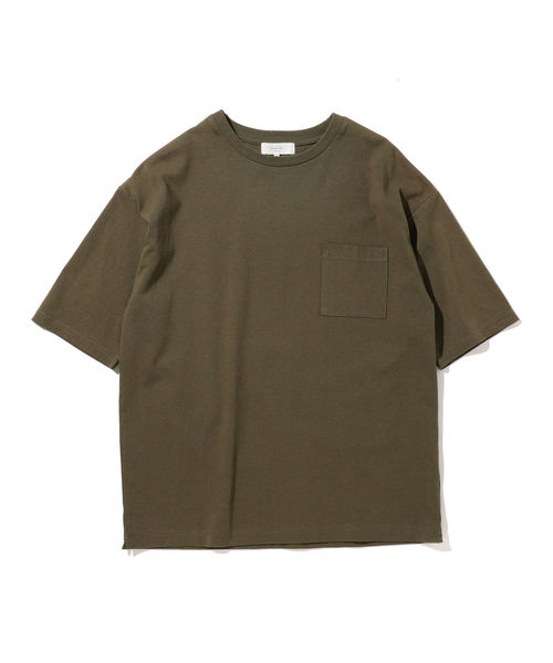 B:MING by BEAMS(ビーミングバイビームス)の「【一部予約】【Begin6月号掲載】ビーミング by ビームス / "HEAVY WEIGHT" ドロップショルダーポケットTシャツ(Tシャツ/カットソー・メンズ・ホワイト/カーキ/ワイン/ネイビー・SMALL/MEDIUM/X-LARGE/LARGE)」の20枚目の写真