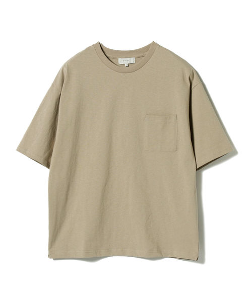 B:MING by BEAMS(ビーミングバイビームス)の「【一部予約】【Begin6月号掲載】ビーミング by ビームス / "HEAVY WEIGHT" ドロップショルダーポケットTシャツ(Tシャツ/カットソー・メンズ・ホワイト/カーキ/ワイン/ネイビー・SMALL/MEDIUM/X-LARGE/LARGE)」の18枚目の写真
