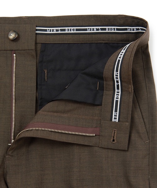 MEN'S BIGI（メンズビギ）の「【MARLANE/マルラーネ】ウールシャンブレー リラックスフィットスラックス（スラックス・メンズ・ブラウン・03/02/01/04）」の5枚目の写真