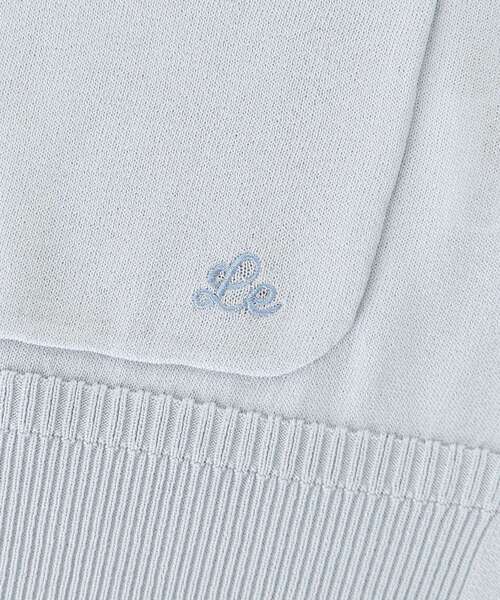 le.coeur blanc(ルクールブラン)の「ウォッシャブル刺繍Vネックカーデ(カーディガン/ボレロ・レディース・イエロー/ホワイト系その他/サックスブルー/ネイビー・38)」の11枚目の写真