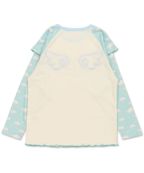 SPINNS（スピンズ）の「≪マイサランニ≫長袖ワッフルTシャツ/ウィッシュコア（Tシャツ/カットソー・レディース・ホワイト系その他・ONESIZE）」の2枚目の写真