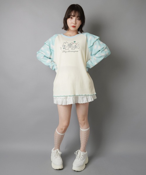 SPINNS(スピンズ)の「≪マイサランニ≫長袖ワッフルTシャツ/ウィッシュコア(Tシャツ/カットソー・レディース・ホワイト系その他・ONESIZE)」の14枚目の写真