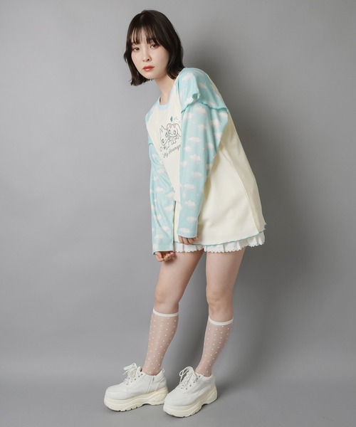SPINNS(スピンズ)の「≪マイサランニ≫長袖ワッフルTシャツ/ウィッシュコア(Tシャツ/カットソー・レディース・ホワイト系その他・ONESIZE)」の15枚目の写真