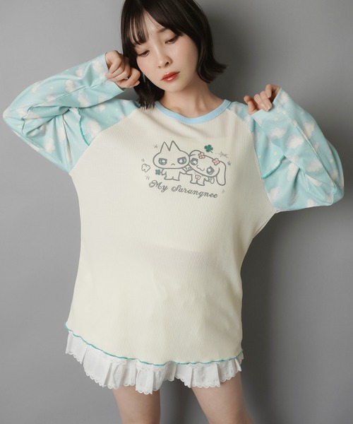 SPINNS(スピンズ)の「≪マイサランニ≫長袖ワッフルTシャツ/ウィッシュコア(Tシャツ/カットソー・レディース・ホワイト系その他・ONESIZE)」の11枚目の写真