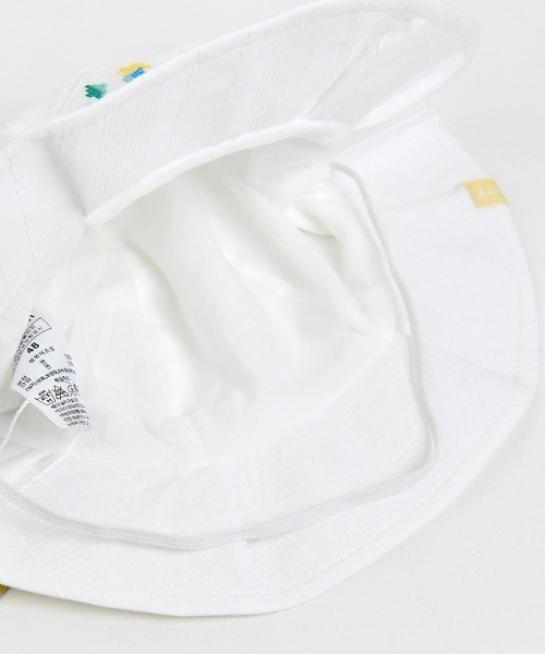 moimoln（モイモルン）の「アイレットフラワーバケットハット・帽子（ハット・キッズ・アイボリー・46cm/48cm/50cm/52cm）」の7枚目の写真