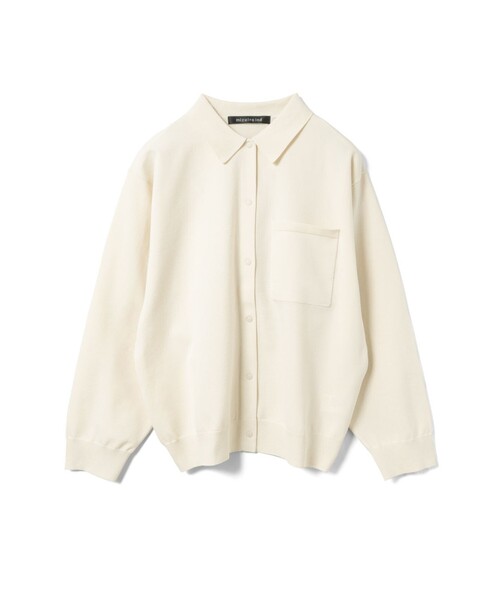 mizuiroind(ミズイロインド)の「mizuiro ind シャツカーディガン(カーディガン/ボレロ・レディース・ブルー/ライトグレー/ブラック/アイボリー/ネイビー・FREE)」の6枚目の写真