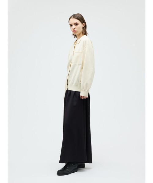 mizuiroind(ミズイロインド)の「mizuiro ind シャツカーディガン(カーディガン/ボレロ・レディース・ブルー/ライトグレー/ブラック/アイボリー/ネイビー・FREE)」の16枚目の写真