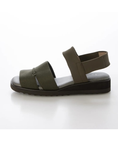 D'ICI(ディッシィ)の「ストレッチフィットサンダル(サンダル・レディース・ブラック/カーキ・24.5cm/24cm/23.5cm/23cm/22.5cm/22cm)」の8枚目の写真