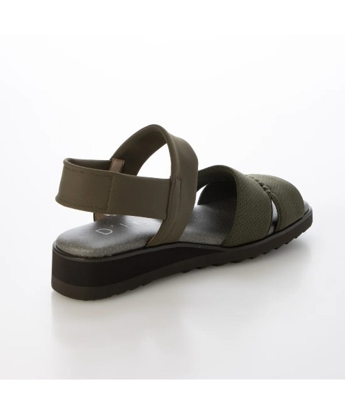 D'ICI(ディッシィ)の「ストレッチフィットサンダル(サンダル・レディース・ブラック/カーキ・24.5cm/24cm/23.5cm/23cm/22.5cm/22cm)」の9枚目の写真
