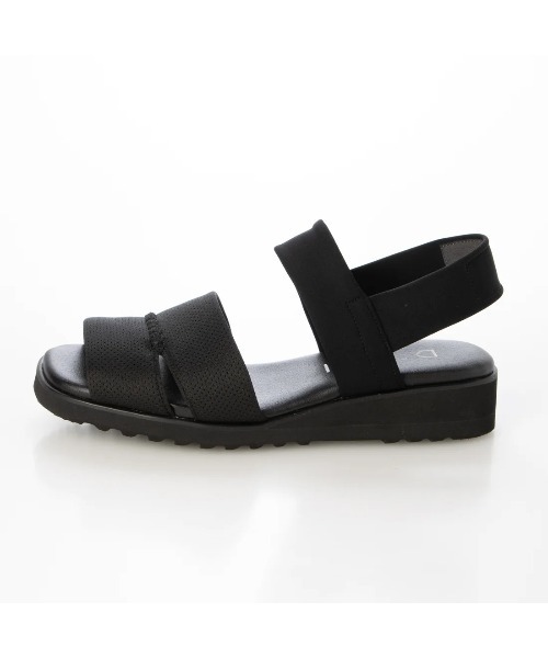 D'ICI(ディッシィ)の「ストレッチフィットサンダル(サンダル・レディース・ブラック/カーキ・24.5cm/24cm/23.5cm/23cm/22.5cm/22cm)」の3枚目の写真
