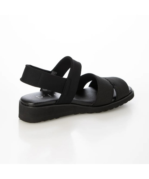 D'ICI(ディッシィ)の「ストレッチフィットサンダル(サンダル・レディース・ブラック/カーキ・24.5cm/24cm/23.5cm/23cm/22.5cm/22cm)」の4枚目の写真