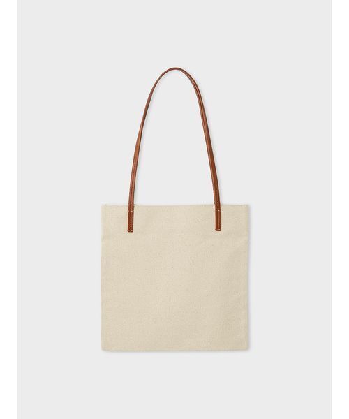 MIESROHE(ミースロエ)の「ロゴ刺繍トートバッグ(トートバッグ・レディース・アイボリー/ブラック/キャメル/レッド・F)」の7枚目の写真