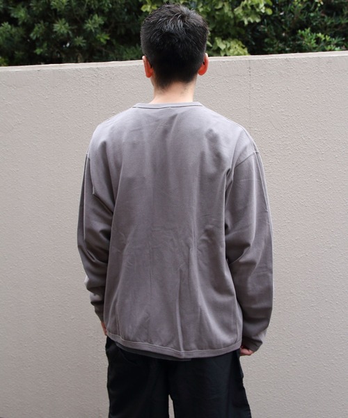 ORCIVAL(オーシバル)の「ORCIVAL/オーシバル Vネックカーディガン VNECK CARDIGAN OR-C0523 PEY(カーディガン/ボレロ・メンズ・ブラック/ライトグレー/グレー・4/5)」の7枚目の写真