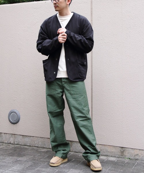 ORCIVAL(オーシバル)の「ORCIVAL/オーシバル Vネックカーディガン VNECK CARDIGAN OR-C0523 PEY(カーディガン/ボレロ・メンズ・ブラック/ライトグレー/グレー・4/5)」の14枚目の写真