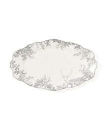 Francfranc（フランフラン）の「ジュイ オーバルプレート グレー 食器 トワルドジュイ レンジ可 食洗器可 アンティーク風（食器）」