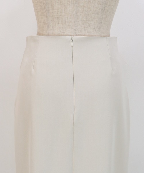 BLUEEAST(ブルーイースト)の「ウエストリボンタイトスカート(スカート・レディース・チャコールグレー/ブラック/アイボリー・MEDIUM/SMALL)」の9枚目の写真