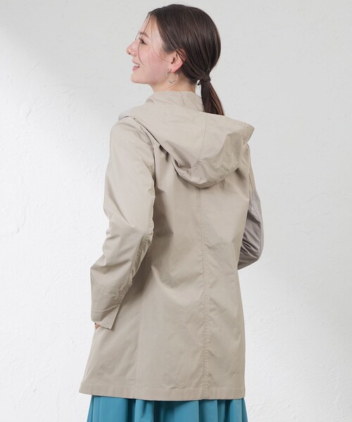 amaca（アマカ）の「【3WAY】グレースメモリーソフト ステンカラーコート（ステンカラーコート・レディース・グリーン/ダークネイビー/ベージュ/ピンク系その他2・40/38）」の6枚目の写真