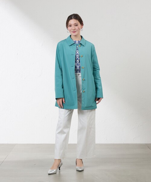 amaca（アマカ）の「【3WAY】グレースメモリーソフト ステンカラーコート（ステンカラーコート・レディース・グリーン/ダークネイビー/ベージュ/ピンク系その他2・40/38）」の11枚目の写真