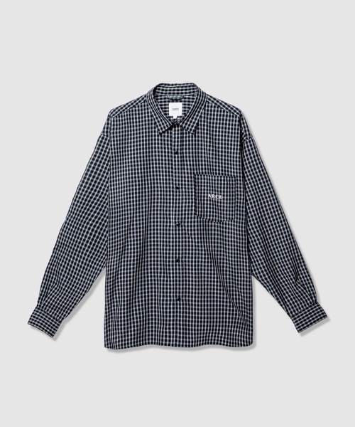 AMERICAN RAG CIE（アメリカンラグシー）の「【AMERICAN RAG CIE】スナップシャツ（ユニセックス）（シャツ/ブラウス・レディース・ブルー/ブラック/ネイビー/ベージュ・LARGE/MEDIUM）」の2枚目の写真