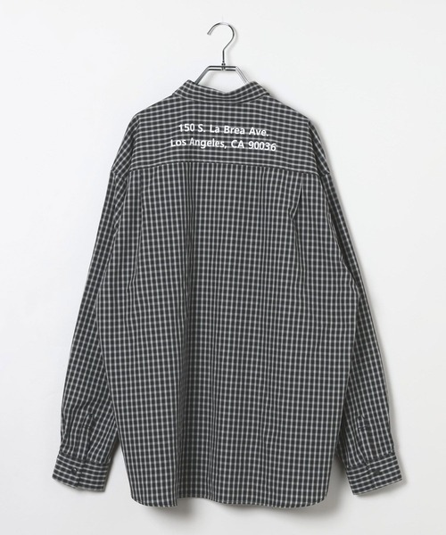 AMERICAN RAG CIE（アメリカンラグシー）の「【AMERICAN RAG CIE】スナップシャツ（ユニセックス）（シャツ/ブラウス・レディース・ブルー/ブラック/ネイビー/ベージュ・LARGE/MEDIUM）」の5枚目の写真