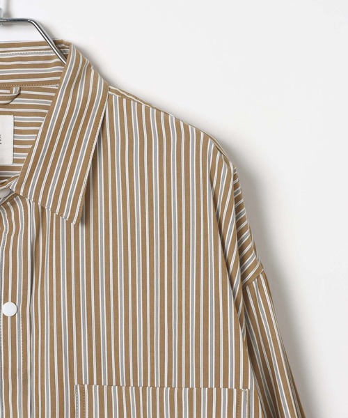 AMERICAN RAG CIE（アメリカンラグシー）の「【AMERICAN RAG CIE】スナップシャツ（ユニセックス）（シャツ/ブラウス・レディース・ブルー/ブラック/ネイビー/ベージュ・LARGE/MEDIUM）」の10枚目の写真