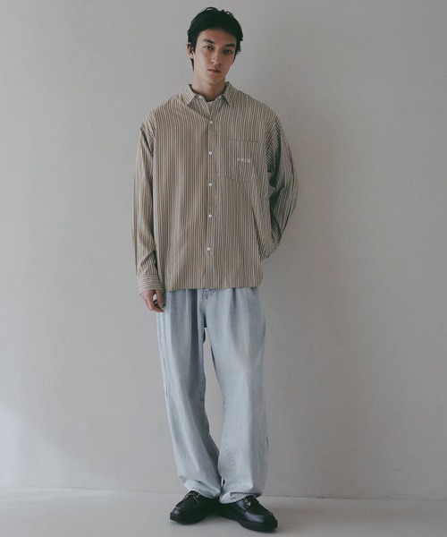 AMERICAN RAG CIE（アメリカンラグシー）の「【AMERICAN RAG CIE】スナップシャツ（ユニセックス）（シャツ/ブラウス・レディース・ブルー/ブラック/ネイビー/ベージュ・LARGE/MEDIUM）」の22枚目の写真