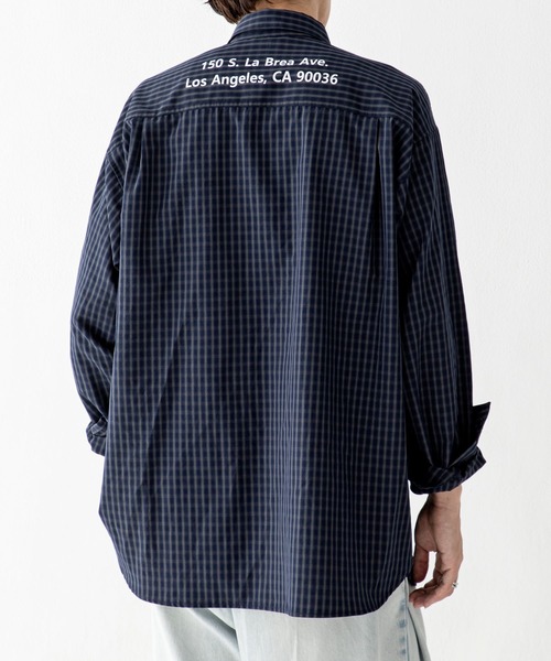 AMERICAN RAG CIE（アメリカンラグシー）の「【AMERICAN RAG CIE】スナップシャツ（ユニセックス）（シャツ/ブラウス・レディース・ブルー/ブラック/ネイビー/ベージュ・LARGE/MEDIUM）」の7枚目の写真