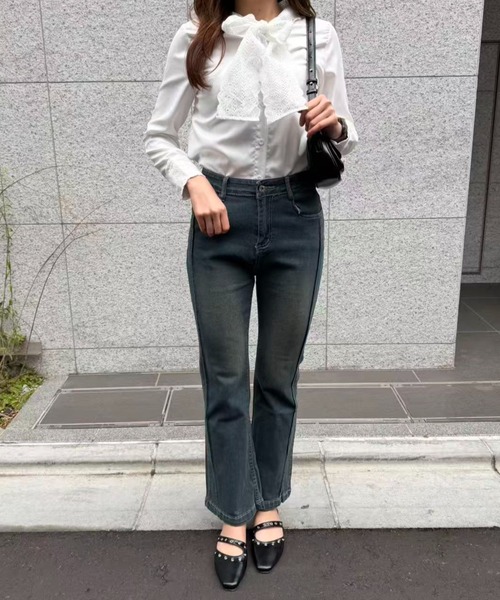 mebole(メボレ)の「レースボウタイブラウス(シャツ/ブラウス・レディース・ホワイト・FREE)」の13枚目の写真