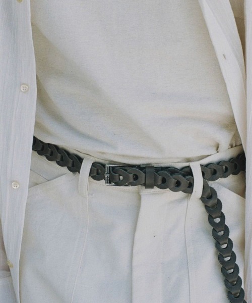 LIDNM（リドム）の「Llife LEATHER CHAIN BELT（ベルト・メンズ・グレー系その他/ブラウン系その他/ブラウン系その他2・FREE）」の18枚目の写真