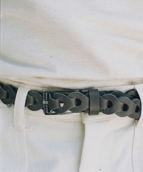 LIDNM（リドム）の「Llife LEATHER CHAIN BELT（ベルト・メンズ・グレー系その他/ブラウン系その他/ブラウン系その他2・FREE）」の12枚目の写真