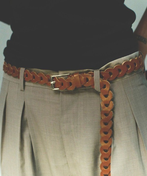LIDNM（リドム）の「Llife LEATHER CHAIN BELT（ベルト・メンズ・グレー系その他/ブラウン系その他/ブラウン系その他2・FREE）」の7枚目の写真