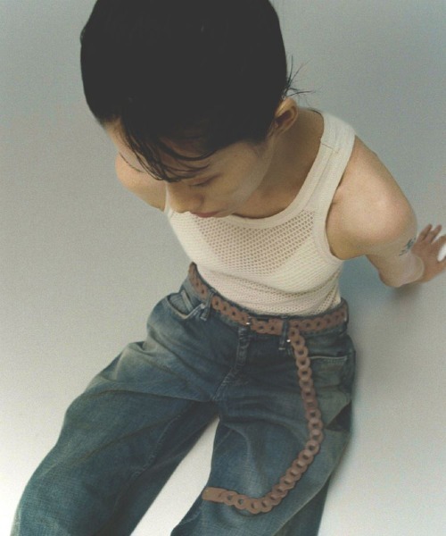 LIDNM（リドム）の「Llife LEATHER CHAIN BELT（ベルト・メンズ・グレー系その他/ブラウン系その他/ブラウン系その他2・FREE）」の5枚目の写真