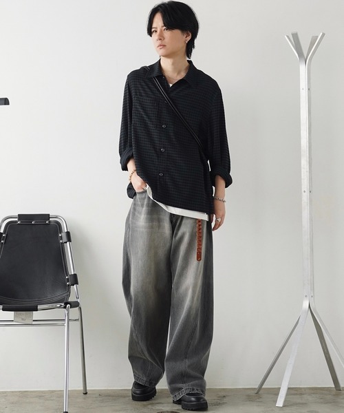 LIDNM（リドム）の「Llife LEATHER CHAIN BELT（ベルト・メンズ・グレー系その他/ブラウン系その他/ブラウン系その他2・FREE）」の20枚目の写真