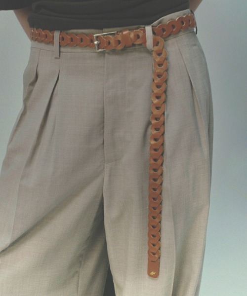 Llife LEATHER CHAIN BELT（ベルト）｜LIDNM（リドム）のファッション