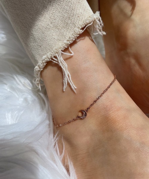IRIEBEACH(�A�C���[�r�[�`)��MINI crescent anklet/�y�n���C�A���W���G���[�z�y�T�[�W�J���X�e�����X�z�y�����A�����M�[�Ή��z�yIRIEBEACH / �A�C���[�r�[�`�z�����ςȂ�OK(�A���N���b�g)