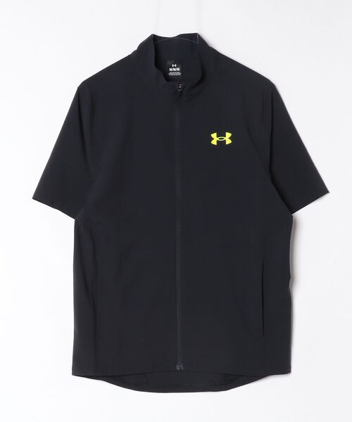 UNDER ARMOUR（アンダーアーマー）の「アンダーアーマー  UAフレッシュウーブン フルジップ ショートスリーブ Tシャツ（ジャージ・メンズ・グレー/ブラック×イエロー・L/M/3L/LL）」の11枚目の写真